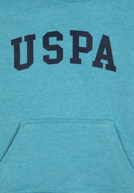 Erkek Çocuk Mint Melanj Kapüşonlu Basic Sweatshirt - 50314005160