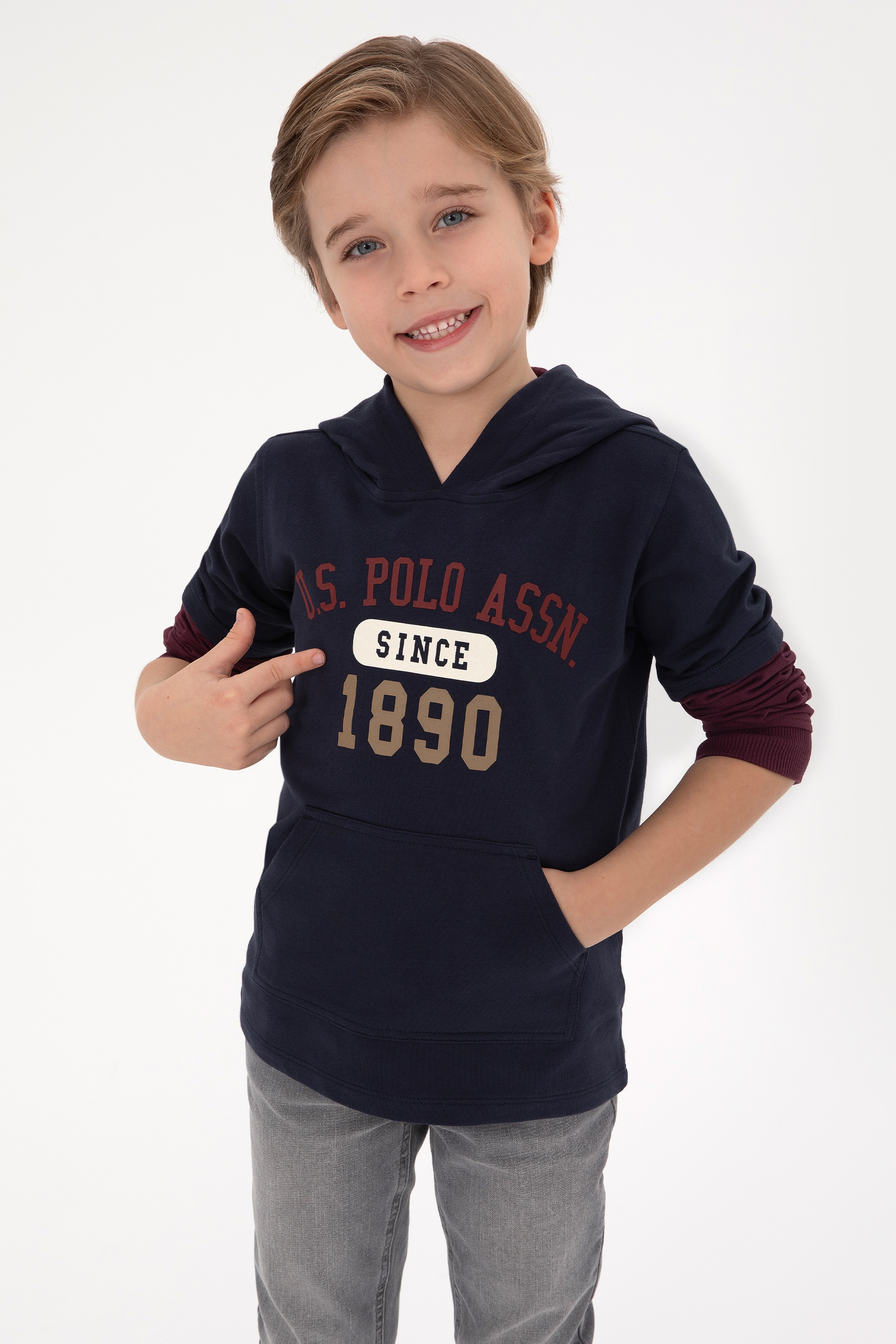 Erkek Çocuk Açık Lacivert Sweatshirt - Image 1