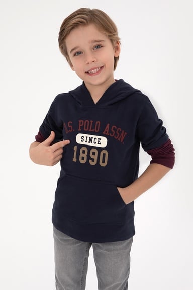 Erkek Çocuk Açık Lacivert Sweatshirt