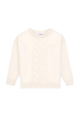 Kız Çocuk Krem Kazak - 50316278009