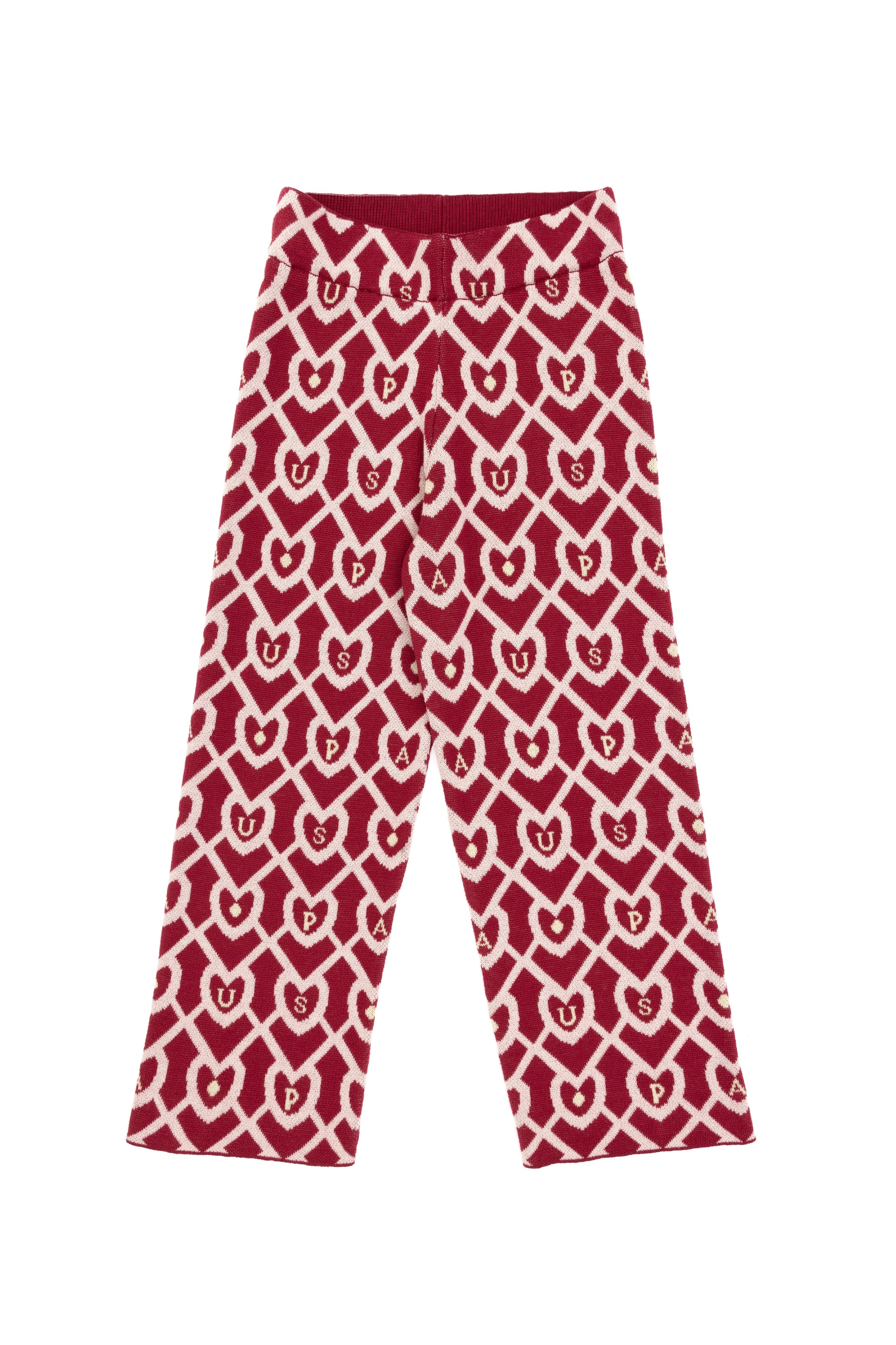Kız Çocuk Koyu Frambuaz Triko Pantolon - 50316834007
