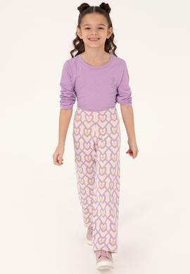 Kız Çocuk Krem Triko Pantolon - 50316834013