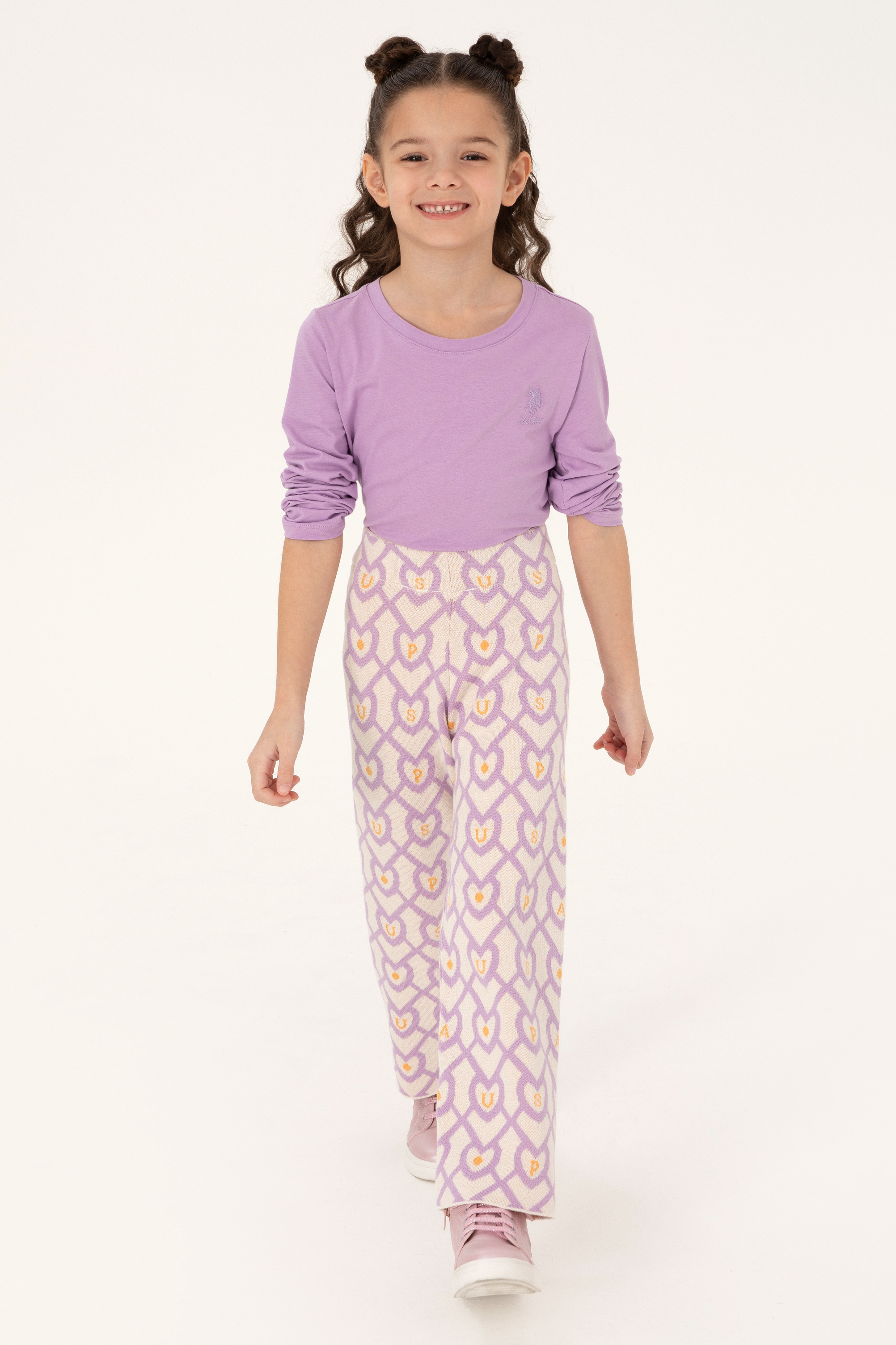 Kız Çocuk Krem Triko Pantolon - 50316834013