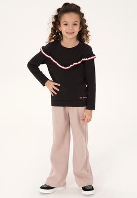 Kız Çocuk Siyah Kazak - 50316288002