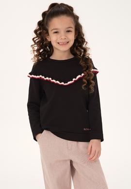 Kız Çocuk Siyah Kazak - 50316288002