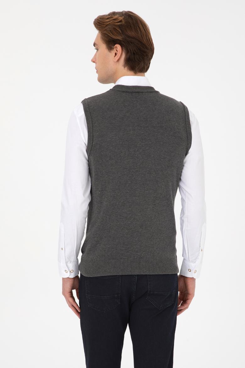 Erkek Antrasit Melanj Süveter - 50316843027