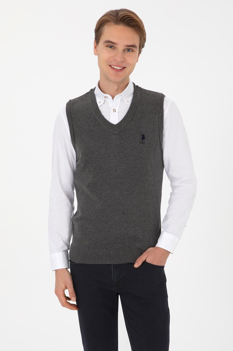 Erkek Antrasit Melanj Süveter