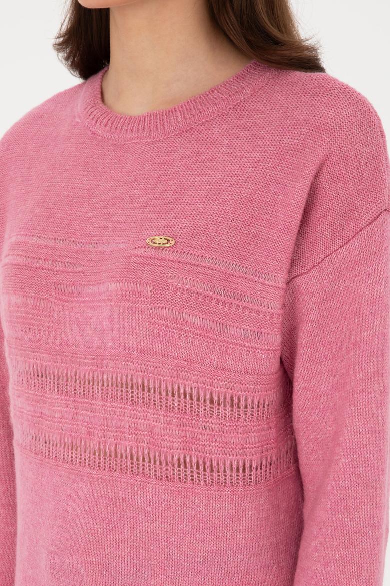 Kadın Pembe Kazak - 50309672006