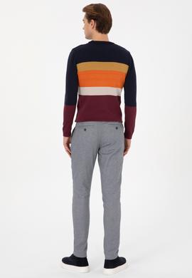 Erkek Slim Fit Saks Kanvas Pantolon - 50309900122