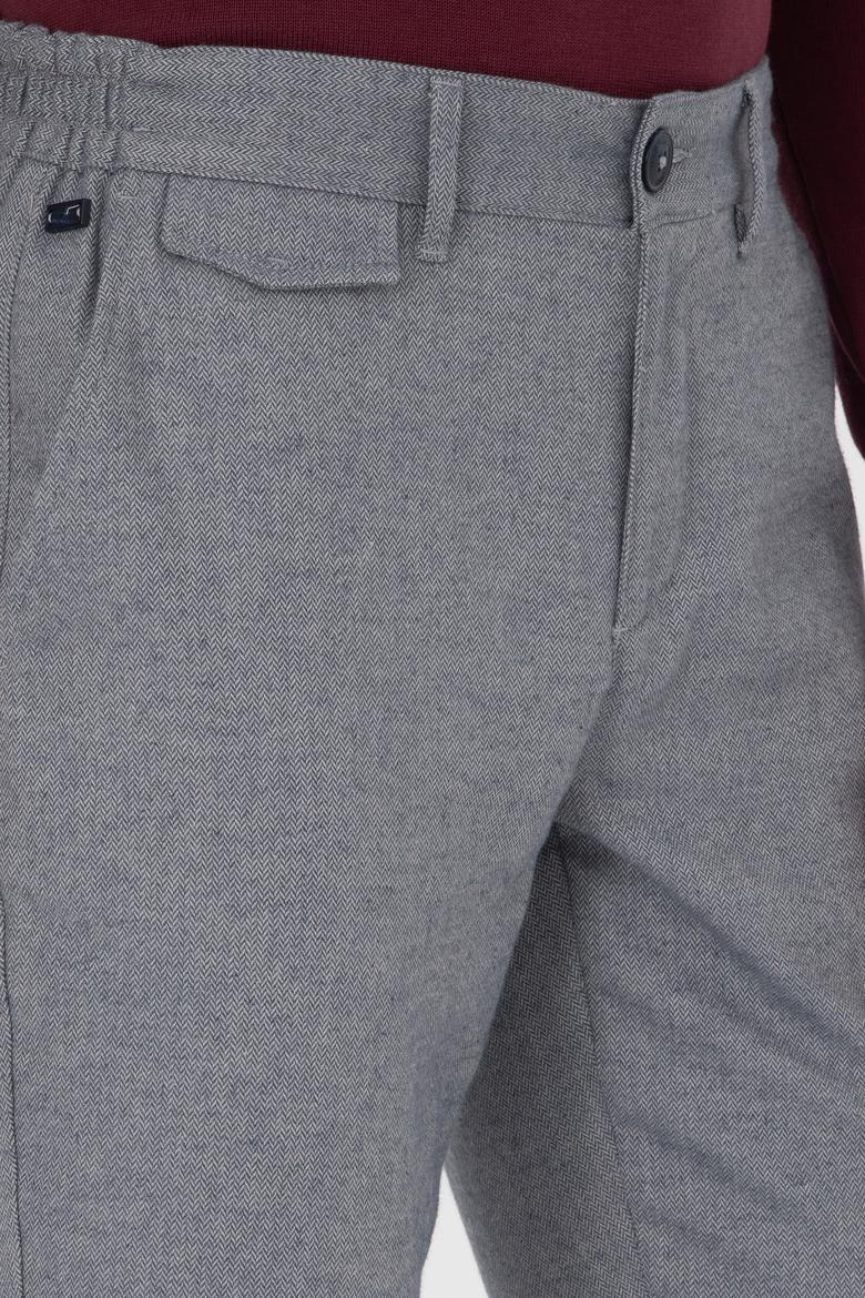 Erkek Slim Fit Saks Kanvas Pantolon - 50309900122