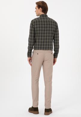 Erkek Slim Fit Camel Kanvas Pantolon - 50309900031