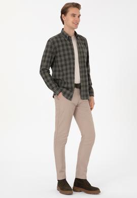 Erkek Slim Fit Camel Kanvas Pantolon - 50309900031