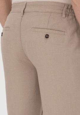 Erkek Slim Fit Camel Kanvas Pantolon - 50309900031