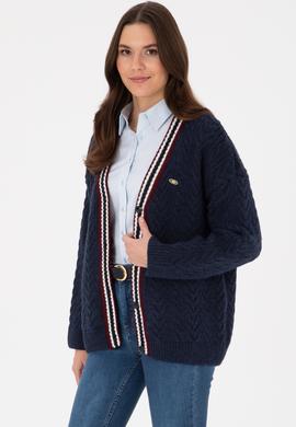 Kadın Lacivert Triko Hırka - 50314775017