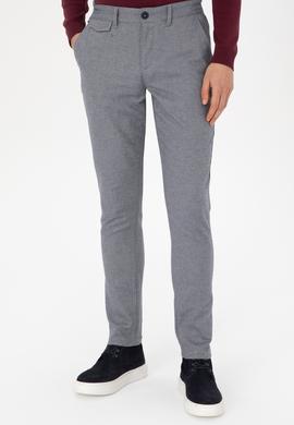 Erkek Slim Fit Saks Kanvas Pantolon - 50309900122