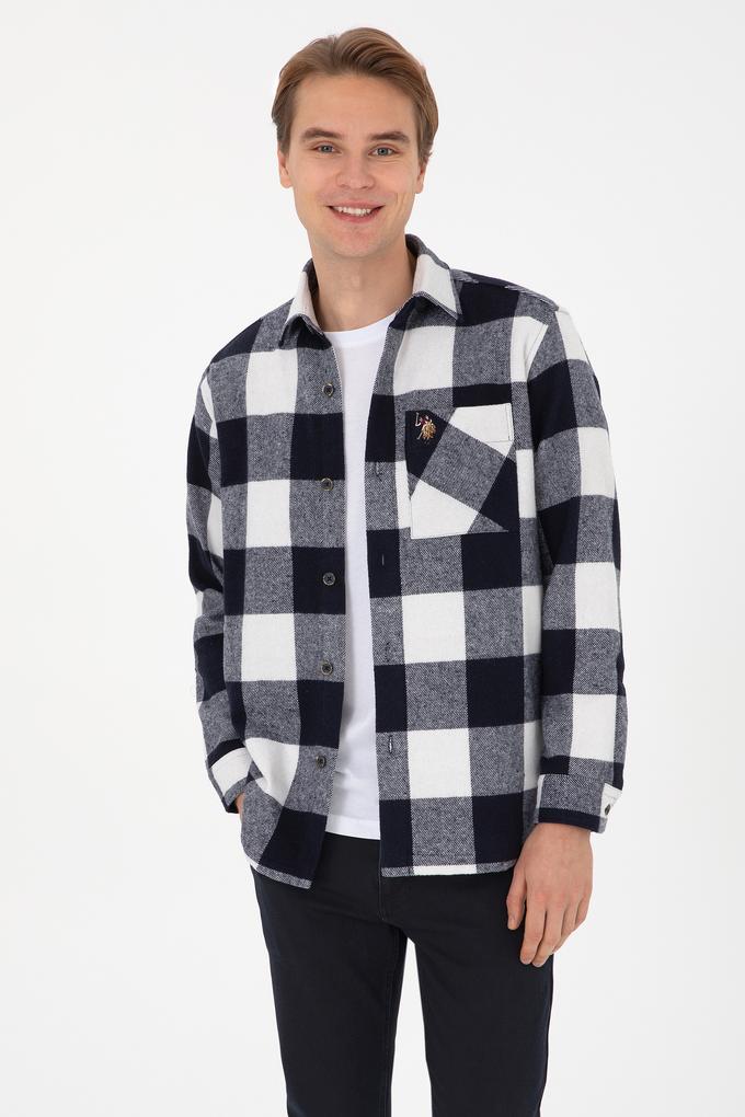 Erkek Lacivert Uzun Kollu Gömlek