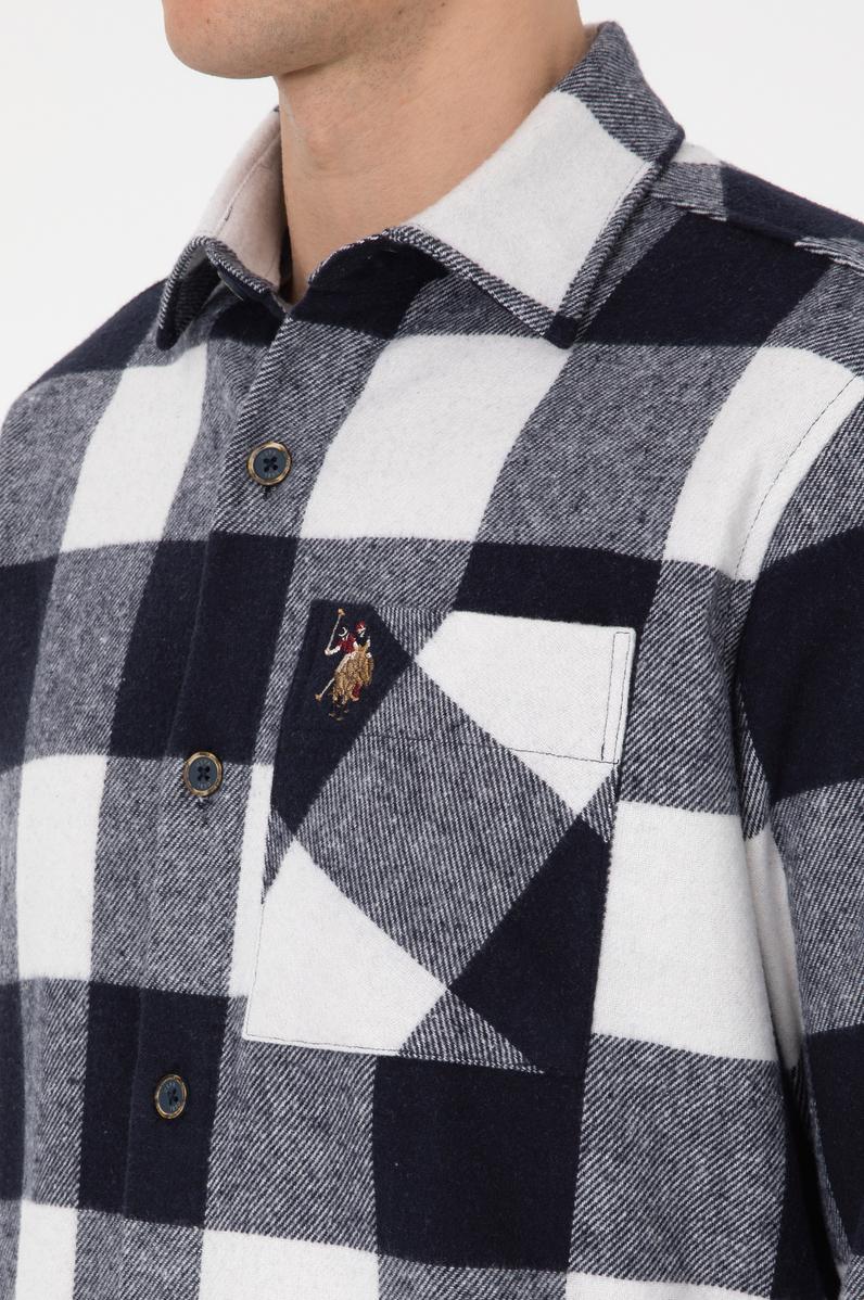 Erkek Lacivert Uzun Kollu Gömlek