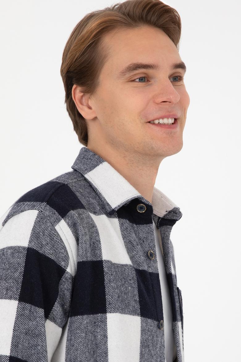 Erkek Lacivert Uzun Kollu Gömlek - 50308487021