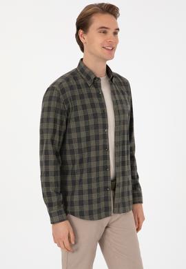 Erkek Açık Haki Uzun Kollu Gömlek - 50308482006