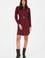 Kadın Bordo Dokuma Elbise