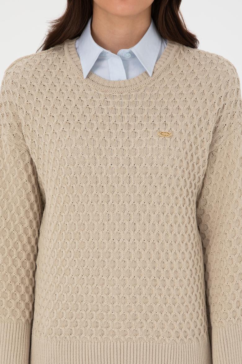 Kadın Açık Haki Kazak - 50314698004