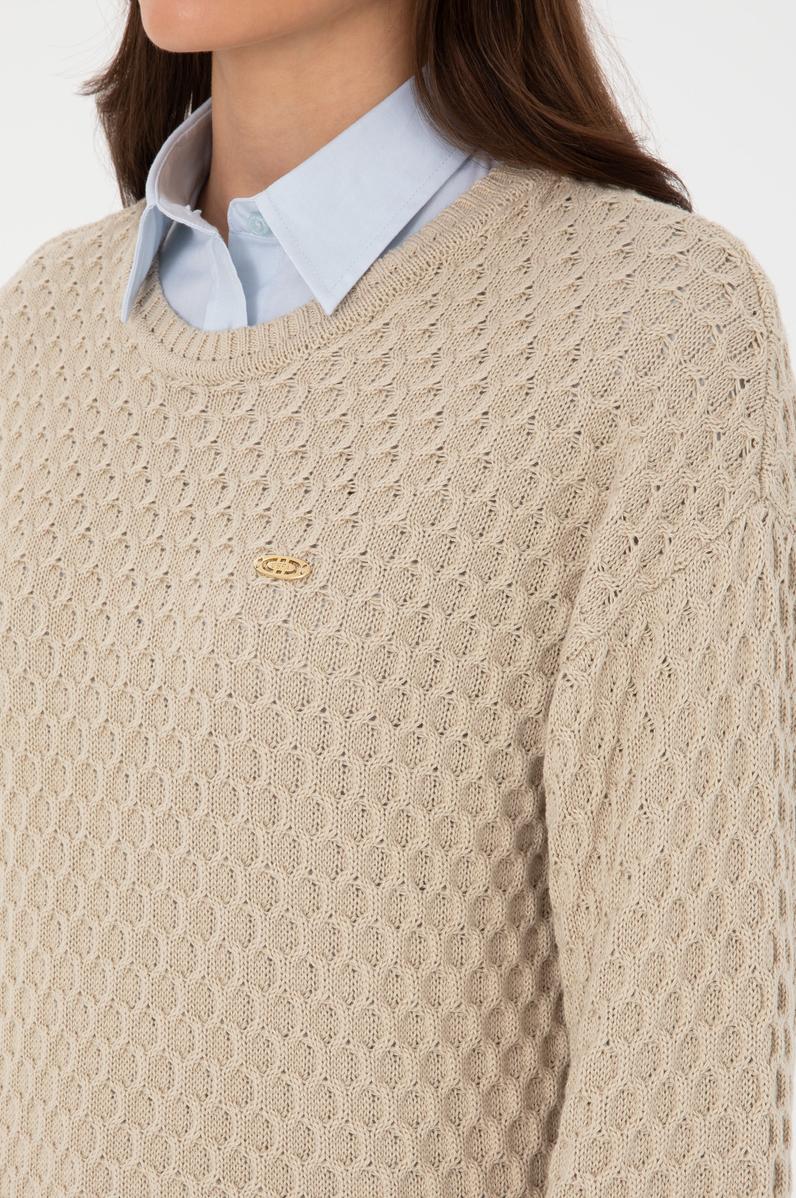 Kadın Açık Haki Kazak