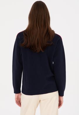 Kadın Bordo Kazak - 50309612006