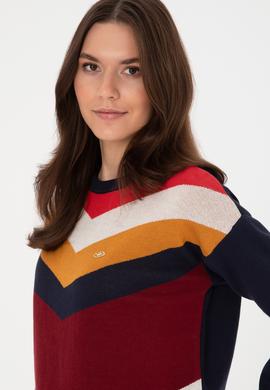 Kadın Bordo Kazak - 50309612006