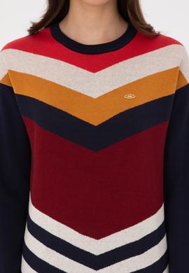 Kadın Bordo Kazak - 50309612006