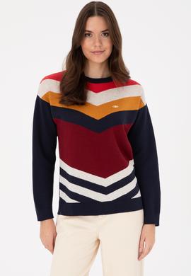 Kadın Bordo Kazak - 50309612006