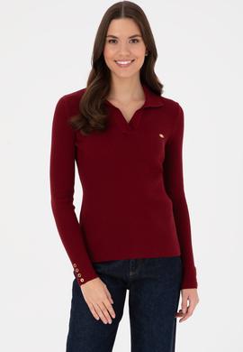 Kadın Bordo Kazak - 50317524008