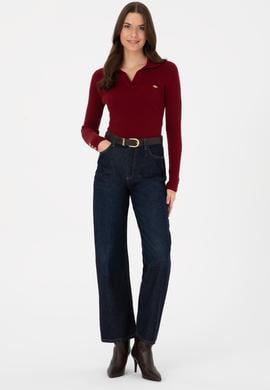 Kadın Bordo Kazak - 50317524008