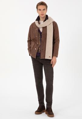 Erkek Kahverengi Jean Gömlek - 50308310033