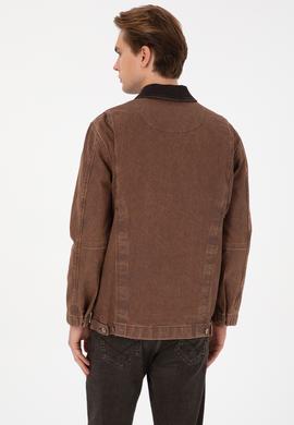 Erkek Kahverengi Jean Gömlek - 50308310033