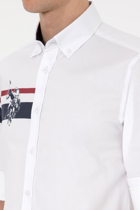 Erkek Beyaz Uzun Kollu Gömlek