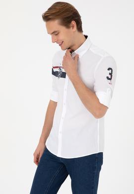Erkek Beyaz Uzun Kollu Gömlek - 50308514008