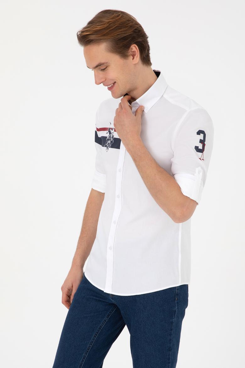 Erkek Beyaz Uzun Kollu Gömlek - 50308514008