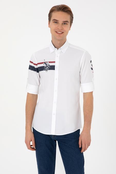 Erkek Beyaz Uzun Kollu Gömlek