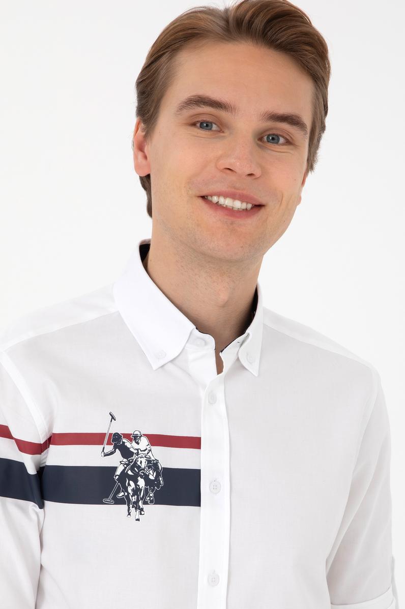 Erkek Beyaz Uzun Kollu Gömlek