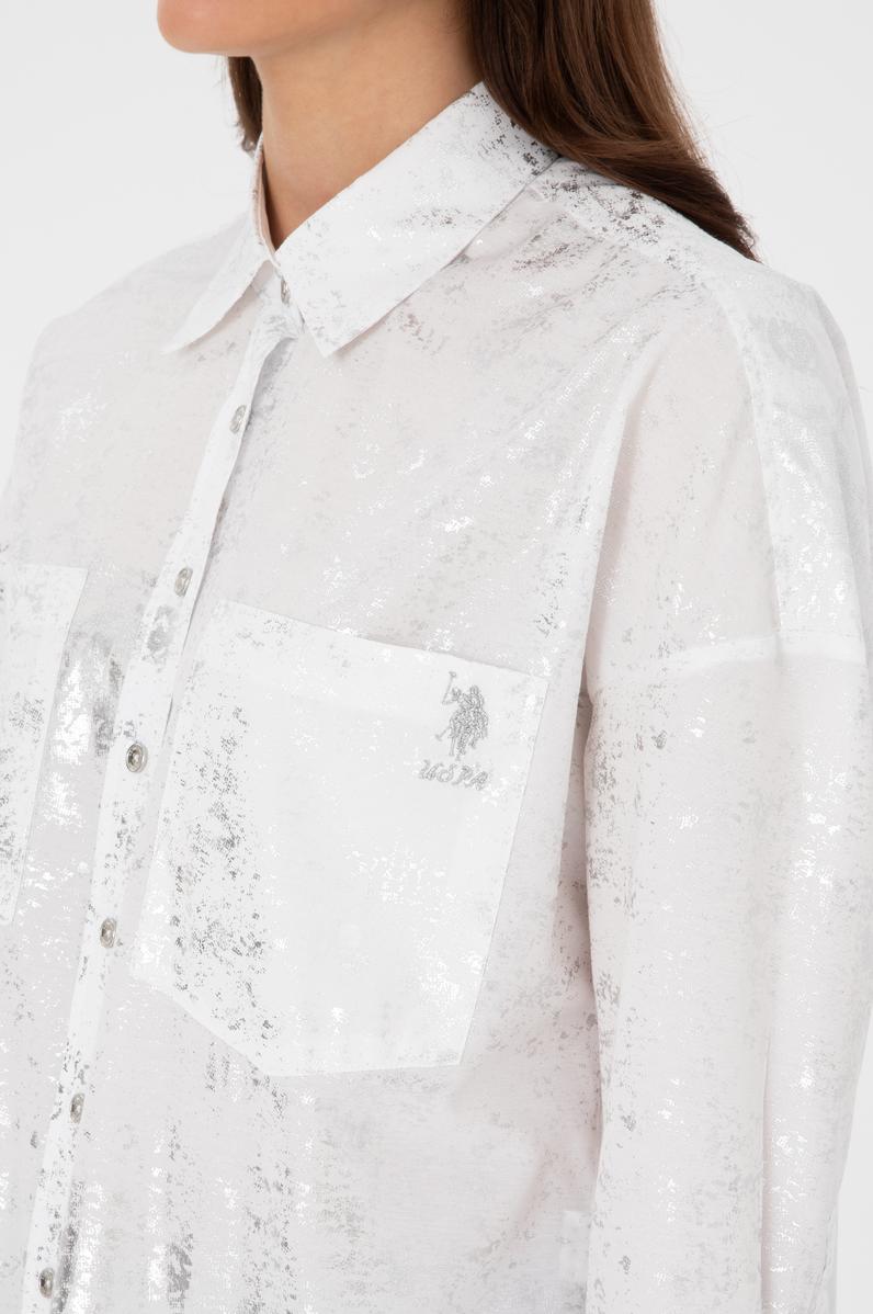 Kadın Beyaz Uzun Kollu Gömlek