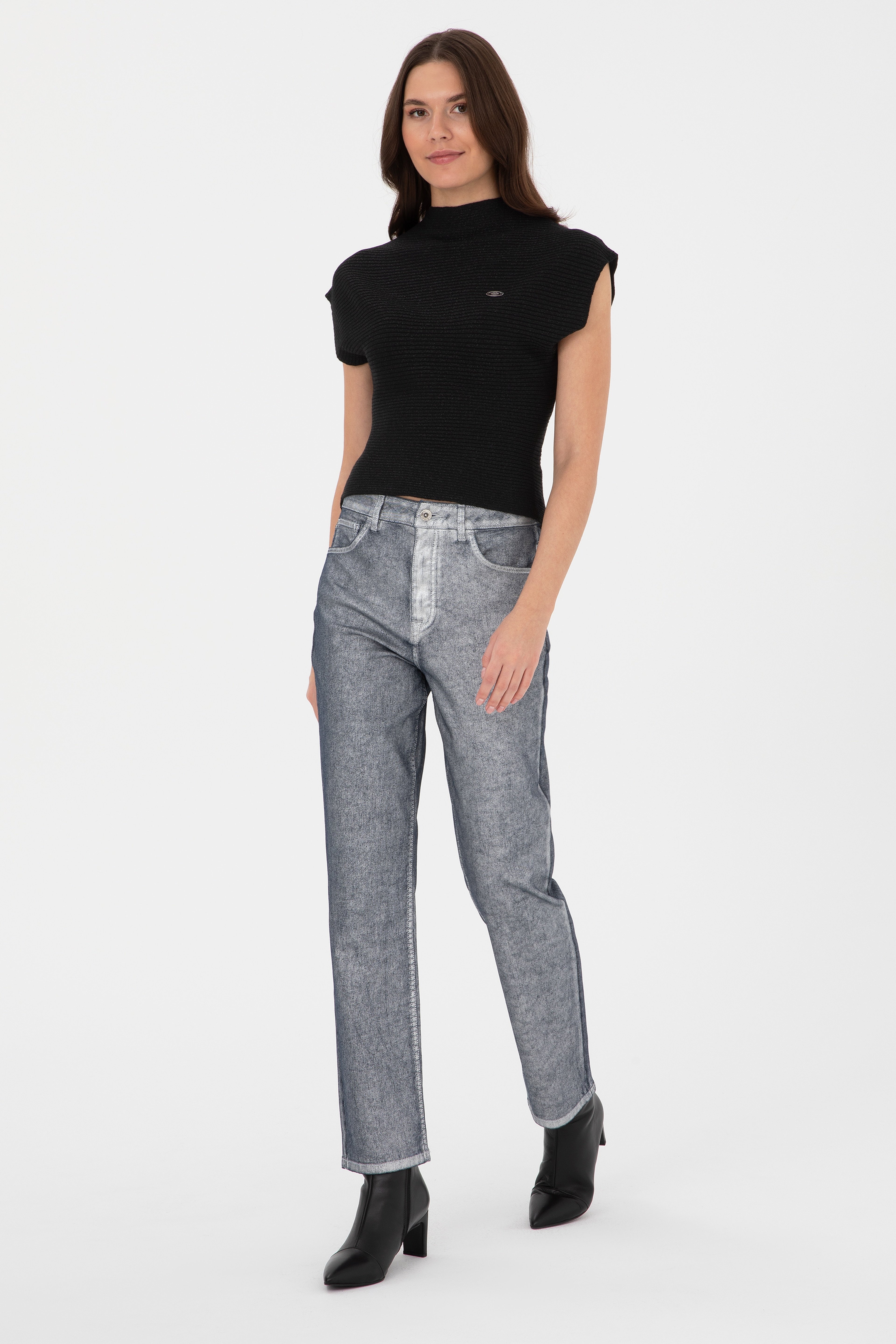 Kadın Açık Mavi Jean Pantolon - Image 3