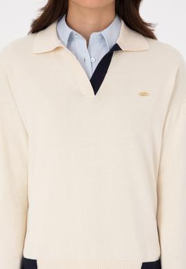 Kadın Krem Kazak - 50314905014