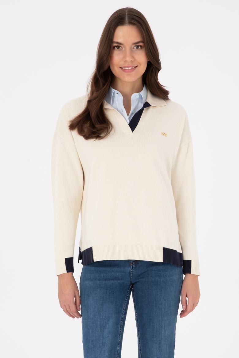 Kadın Krem Kazak - 50314905014