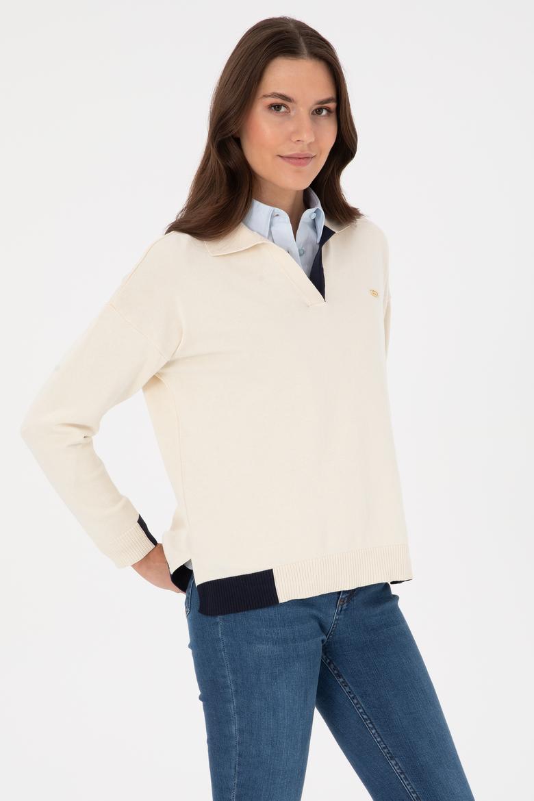 Kadın Krem Kazak - 50314905014