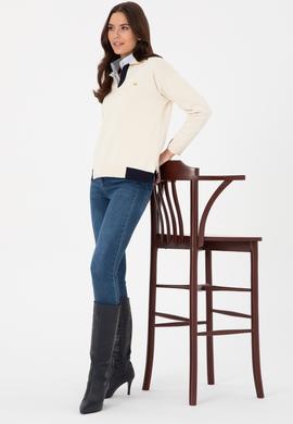 Kadın Krem Kazak - 50314905014