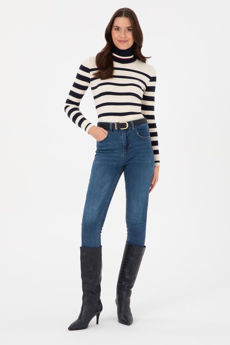 Kadın Lacivert Kazak - 50317984004