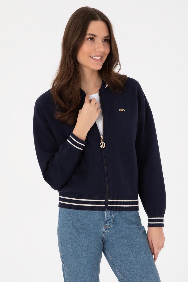 Kadın Lacivert Triko Hırka - 50314650007