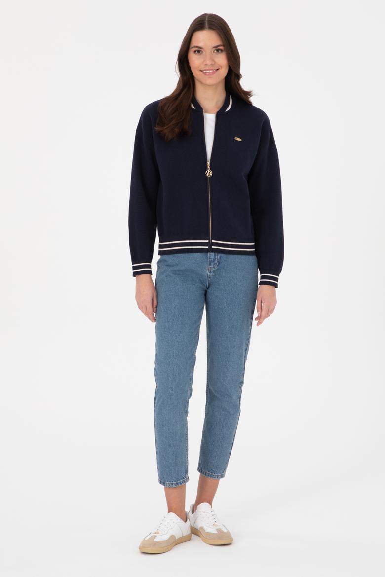 Kadın Lacivert Triko Hırka - 50314650007