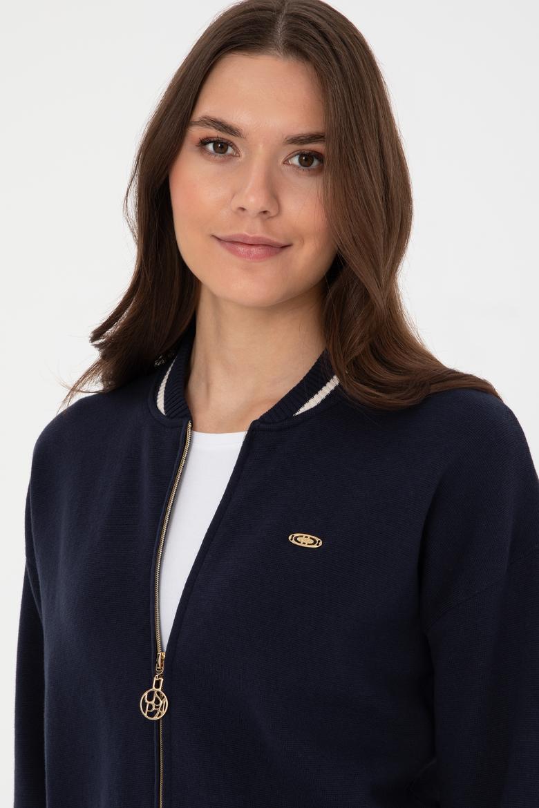 Kadın Lacivert Triko Hırka - 50314650007