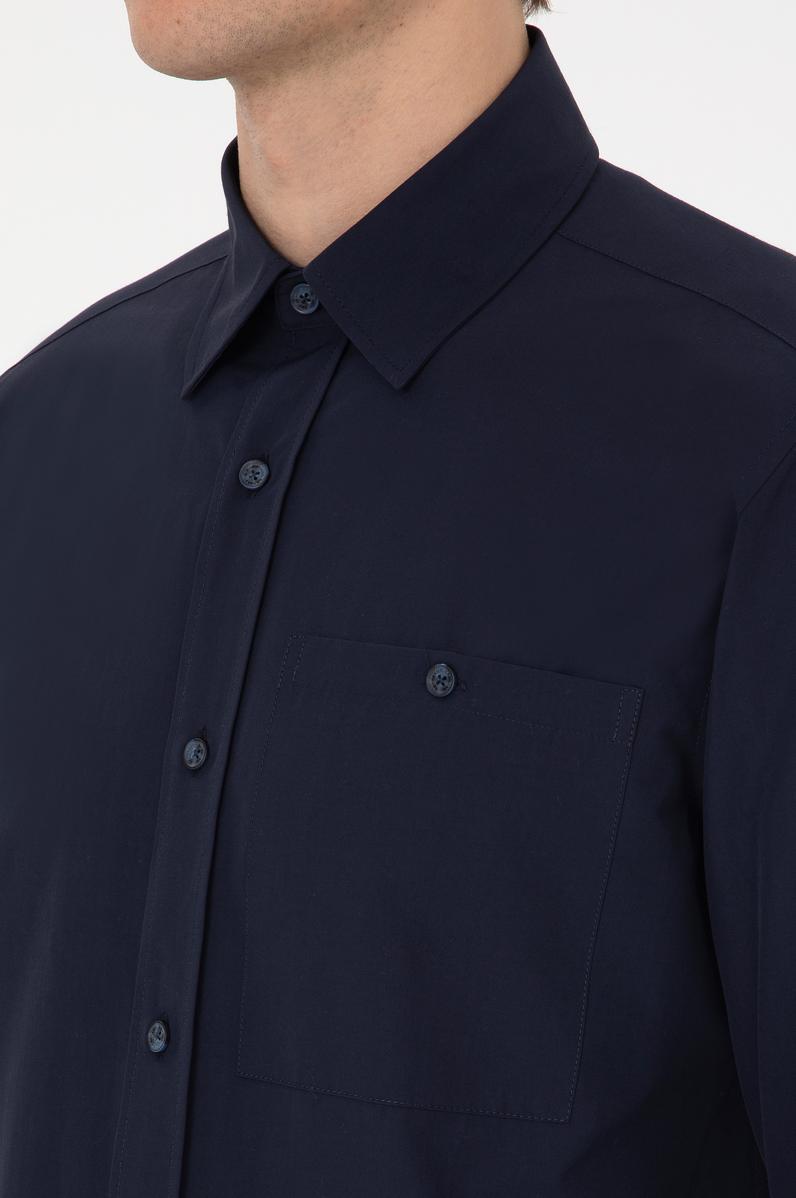 Erkek Lacivert Uzun Kollu Gömlek